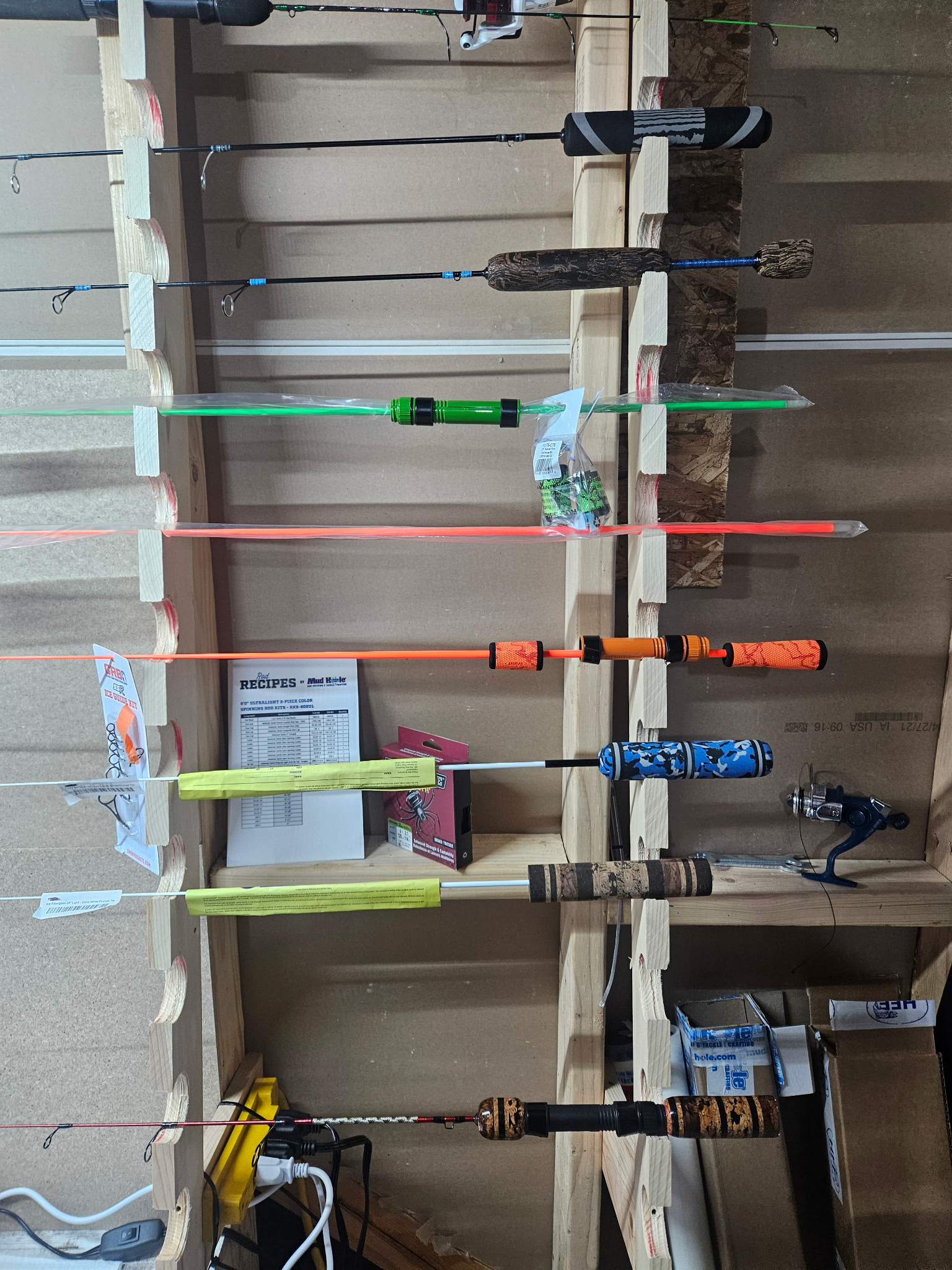 7-foot OBG custom rod with fish-skin grips and Fuji carbon fiber reel seat